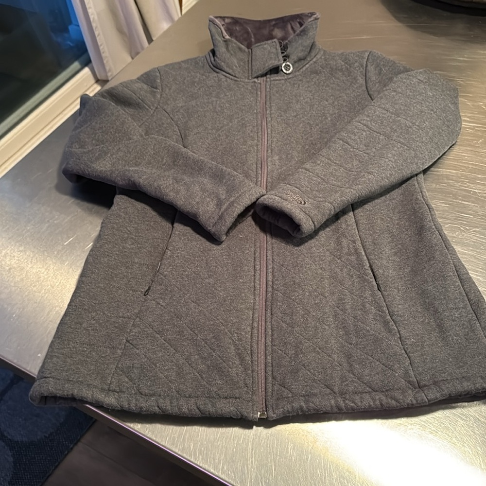 The North Face Charcoal Caraluna Fleece Jacket-XL - Picture 2 of 8